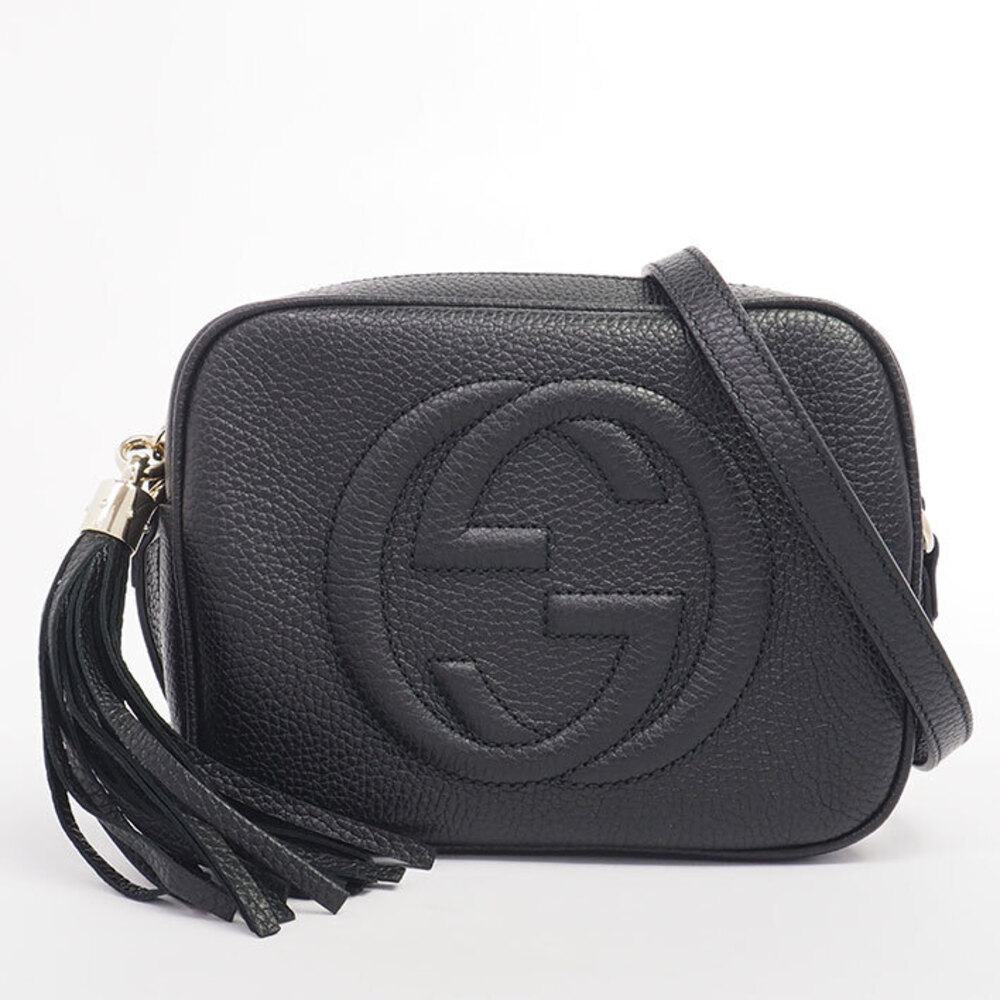 Gucci Disco Bag Interlocking GG Fringe Tassel Charm Clutch Soho